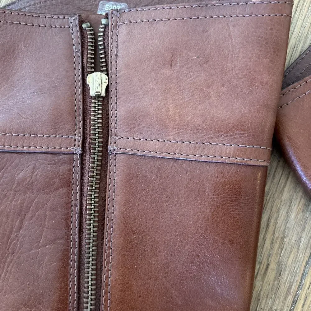 Tory Burch Sienna Brita Tall Riding Boots 8 Brown Equestrian Classic Logo Gold‎